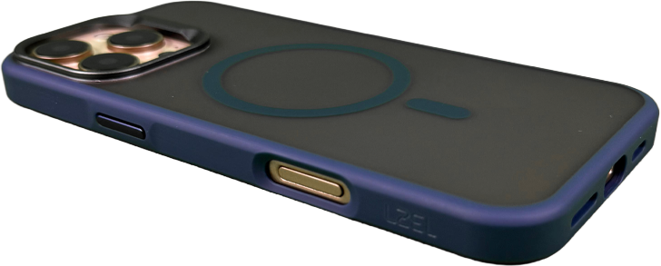 كڤر حماية بتصميم دائري من ليزل متوافق مع MagSafe لهاتف iPhone 16 Pro | أزرق كڤر حماية بتصميم دائري من ليزل متوافق مع MagSafe لهاتف iPhone 16 Pro | أزرق